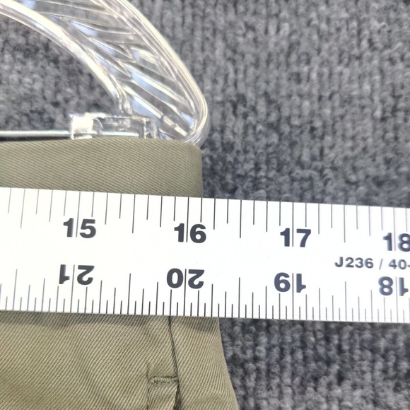 Banana Republic Men's Gavin Chino Pants Green 32x32 Flat Front Regular Straight - Picture 11 of 12